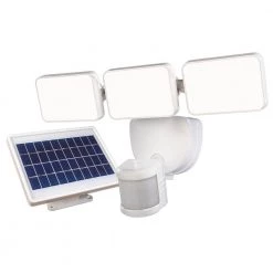 Best Pirce ๐ Budget ๐ฏ 180ยฐ 3-Head White Solar Powered Motion Outdoor Integrated LED Flood Light by Defiant โ๏ธ ๐