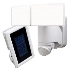 Top 10 🌟 Brand new 🥰 180° 2-Head White Solar Powered Motion Outdoor Integrated LED Flood Light by Defiant 💯 😍