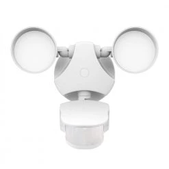 Best deal ๐ Best deal โค๏ธ 12-Watt 240-Degree White Motion Actived Integrated LED Outdoor Twin Head Flood Light by Defiant ๐ โจ