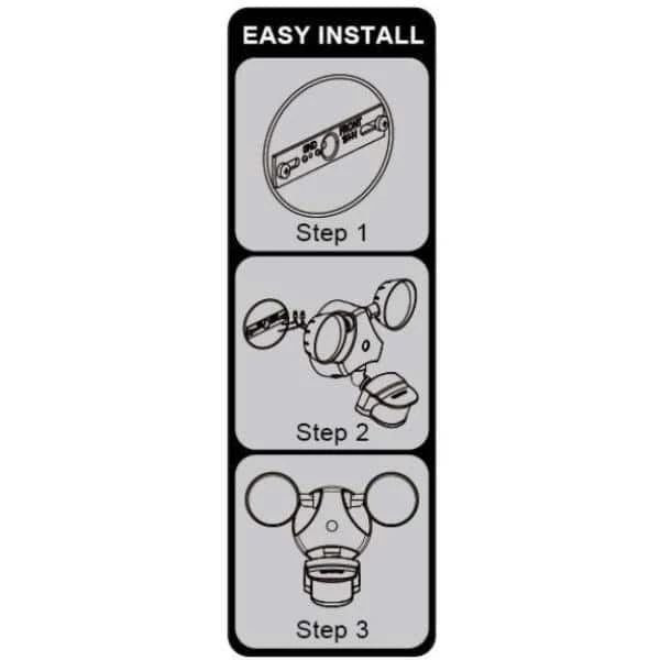 Best deal ๐ Best deal โค๏ธ 12-Watt 240-Degree White Motion Actived Integrated LED Outdoor Twin Head Flood Light by Defiant ๐ โจ - Image 4