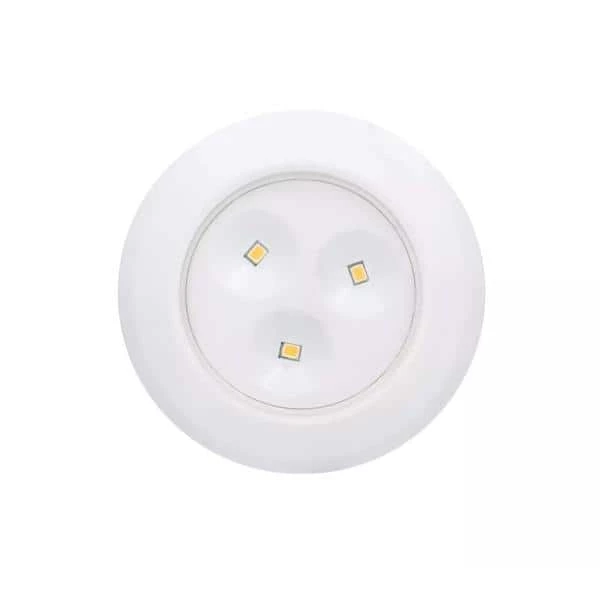 Outlet ❤️ Brand new 🔥 Battery Operated 2.99 in. LED White Puck Light (3-Pack) by Defiant 👏 🔔 - Image 5