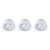 Outlet ❤️ Brand new 🔥 Battery Operated 2.99 in. LED White Puck Light (3-Pack) by Defiant 👏 🔔